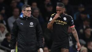 FILE PHOTO: Soccer Football - Premier League - Tottenham Hotspur v Manchester City - Tottenham Hotspur Stadium, London, Britain - February 2, 2020 Manchester City's Raheem Sterling is substituted after sustaining an injury(REUTERS) FILE PHOTO: Soccer Football - Premier League - Tottenham Hotspur v Manchester City - Tottenham Hotspur Stadium, London, Britain - February 2, 2020 Manchester City's Raheem Sterling is substituted after sustaining an injury(REUTERS)