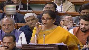 Union finance minister Nirmala Sitharaman presents the Union Budget 2020-21 in the Lok Sabha, in New Delhi, Saturday, Feb. 1, 2020.(PTI) Union finance minister Nirmala Sitharaman presents the Union Budget 2020-21 in the Lok Sabha, in New Delhi, Saturday, Feb. 1, 2020.(PTI)