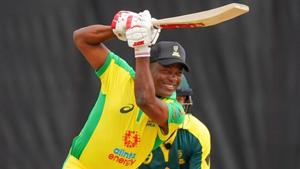 Brian Lara in action during the Ponting XI vs Gilchrist XI encounter.(Twitter) Brian Lara in action during the Ponting XI vs Gilchrist XI encounter.(Twitter)