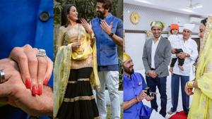 Kamya Panjabi got engaged to beau Shalabh Dang on Saturday. Kamya Panjabi got engaged to beau Shalabh Dang on Saturday.