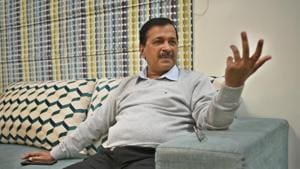 Delhi chief minister Arvind Kejriwal during an interview with Hindustan at his residence at Civil Lines in New Delhi.(Sushil Kumar/HT PHOTO) Delhi chief minister Arvind Kejriwal during an interview with Hindustan at his residence at Civil Lines in New Delhi.(Sushil Kumar/HT PHOTO)