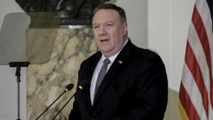 Michael Pompeo said California’s pension fund, the country’s largest, “is invested in companies that supply the People’s Liberation Army.”(AP Photo) Michael Pompeo said California’s pension fund, the country’s largest, “is invested in companies that supply the People’s Liberation Army.”(AP Photo)