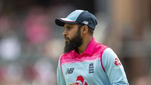 England's batsman Adil Rashid during the 3rd One Day International cricket match between South Africa and England at Wanderers stadium in Johannesburg, South Africa, Sunday, Feb. 9, 2020. (AP Photo/Themba Hadebe)(AP) England's batsman Adil Rashid during the 3rd One Day International cricket match between South Africa and England at Wanderers stadium in Johannesburg, South Africa, Sunday, Feb. 9, 2020. (AP Photo/Themba Hadebe)(AP)
