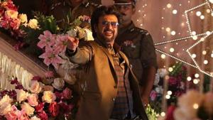 Rajinikanth in a still from Darbar. Rajinikanth in a still from Darbar.