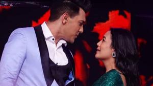 Aditya Narayan and Neha Kakkar on the sets of Indian Idol 11. Aditya Narayan and Neha Kakkar on the sets of Indian Idol 11.