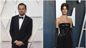Leonardo DiCaprio and his girlfriend Camila Morrone made a rare appearance at the 92nd annual Academy Awards.(AP) Leonardo DiCaprio and his girlfriend Camila Morrone made a rare appearance at the 92nd annual Academy Awards.(AP)