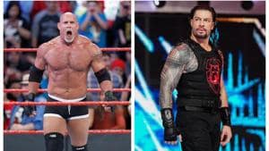 Goldberg and Roman Reigns.(WWE)