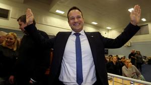 Irish Prime Minister Leo Varadkar reacts after the announcement of voting results, at a count centre during Ireland's national election, in Citywest, near Dublin, Ireland(REUTERS)