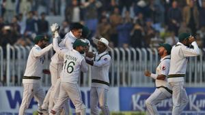 Pakistan vs Bangladesh highlights: Follow updates and full scorecard of PAK vs BAN 1st Test at Rawalpindi.(AP) Pakistan vs Bangladesh highlights: Follow updates and full scorecard of PAK vs BAN 1st Test at Rawalpindi.(AP)