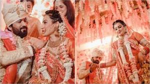 Kamya Punjabi and Shalabh Dang at their wedding. Kamya Punjabi and Shalabh Dang at their wedding.