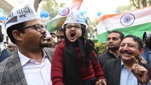 Arvind Kejriwal‘lookalike’ was spotted in Delhi today.(HT Photo) Arvind Kejriwal‘lookalike’ was spotted in Delhi today.(HT Photo)