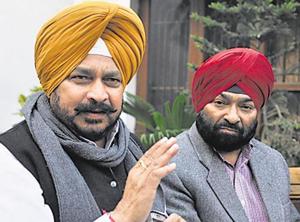 Punjab minister Sadhu Singh Dharamsot was interacting with mediapersons in Chandigarh. The Congress, like 2015, remains without a seat in the Delhi Assembly but this time with even less vote share.(HT file photo) Punjab minister Sadhu Singh Dharamsot was interacting with mediapersons in Chandigarh. The Congress, like 2015, remains without a seat in the Delhi Assembly but this time with even less vote share.(HT file photo)