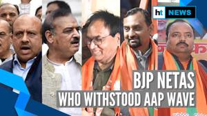<p>Even as the Aam Aadmi Party swept the Delhi Assembly Election, a few Bharatiya Janata Party candidates managed to withstand the wave. The latter managed to secure eight seats in the 70-member House. From BJP veterans to AAP turncoats, here's a quick look at the saffron soldiers who weathered the Kejriwal storm to secure a place in the Vidhan Sabha.</p> <p>Even as the Aam Aadmi Party swept the Delhi Assembly Election, a few Bharatiya Janata Party candidates managed to withstand the wave. The latter managed to secure eight seats in the 70-member House. From BJP veterans to AAP turncoats, here's a quick look at the saffron soldiers who weathered the Kejriwal storm to secure a place in the Vidhan Sabha.</p>