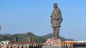 ‘Statue of Unity’ in Gujarat’s Kevadia(PTI file photo) ‘Statue of Unity’ in Gujarat’s Kevadia(PTI file photo)