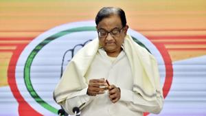 Former Finance Minister P Chidambaram arrives to address a press conference, at AICC Headquarters in New Delhi.(Ajay Aggarwal/HT file photo) Former Finance Minister P Chidambaram arrives to address a press conference, at AICC Headquarters in New Delhi.(Ajay Aggarwal/HT file photo)