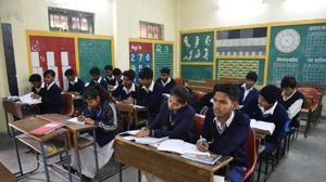 UP Board was also going to introduce NCERT books for English in class 9 and class 11 from this session.(HT file) UP Board was also going to introduce NCERT books for English in class 9 and class 11 from this session.(HT file)