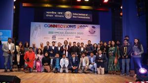 IIMC Alumni Association felicitated winners of IFFCO IIMCAA Awards on Sunday at IIMC, New Delhi.(Handout)