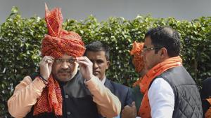 Union Home Minister Amit Shah led the BJP’s election charge in Delhi, addressing a slew of rallies.(PTI Photo) Union Home Minister Amit Shah led the BJP’s election charge in Delhi, addressing a slew of rallies.(PTI Photo)
