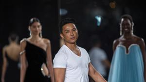Designer Prabal Gurung makes an appearance at the end of his FW20 collection event during Fashion Week.(AP) Designer Prabal Gurung makes an appearance at the end of his FW20 collection event during Fashion Week.(AP)