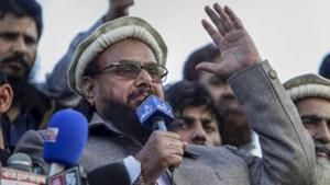 Saeed, 69, for whom the US has offered a bounty of $10 million, has been detained without charge several times since the 2008 Mumbai attacks, but has never been formally charged or prosecuted in Pakistani courts.(PTI PHOTO.) Saeed, 69, for whom the US has offered a bounty of $10 million, has been detained without charge several times since the 2008 Mumbai attacks, but has never been formally charged or prosecuted in Pakistani courts.(PTI PHOTO.)
