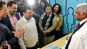 Delhi Chief Minister Arvind Kejriwal during the inauguration of Mohalla Clinic, in New Delhi in this file photo.(ANI) Delhi Chief Minister Arvind Kejriwal during the inauguration of Mohalla Clinic, in New Delhi in this file photo.(ANI)
