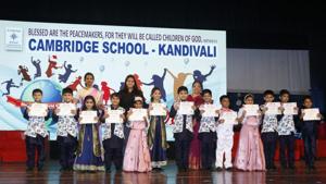 Cambridge School held its Montessori Graduation ceremony recently(HT PHOTO) Cambridge School held its Montessori Graduation ceremony recently(HT PHOTO)