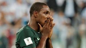 File image of Nigeria striker Odion Ighalo.(REUTERS) File image of Nigeria striker Odion Ighalo.(REUTERS)