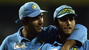 File image of Sourav Ganguly with Yuvraj Singh.(Getty Images) File image of Sourav Ganguly with Yuvraj Singh.(Getty Images)