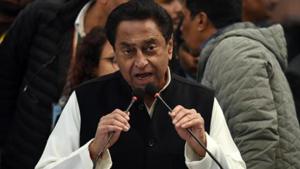 Kamal Nath government is under attack by the BJP over reinstation of a statue of Maratha warrior king Shivaji in Chhindwara.(Raj K Raj/HT PHOTO) Kamal Nath government is under attack by the BJP over reinstation of a statue of Maratha warrior king Shivaji in Chhindwara.(Raj K Raj/HT PHOTO)