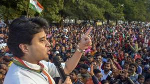 Terming the Delhi poll results as disappointing, Scindia told reporters at Prithvipur in Madhya Pradesh the Congress needs to reinvent itself with a new ideology(PTI File Photo) Terming the Delhi poll results as disappointing, Scindia told reporters at Prithvipur in Madhya Pradesh the Congress needs to reinvent itself with a new ideology(PTI File Photo)