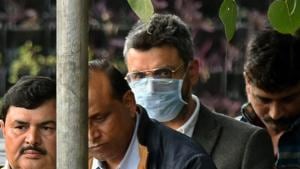 Sanjeev Chawla is seen in police custody after he was extradited from London and brought to New Delhi for his involvement in a match-fixing racket, in New Delhi.(Amal KS/HT PHOTO) Sanjeev Chawla is seen in police custody after he was extradited from London and brought to New Delhi for his involvement in a match-fixing racket, in New Delhi.(Amal KS/HT PHOTO)