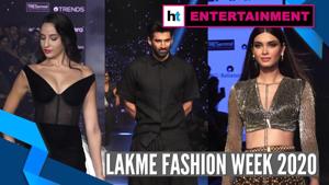 <p>Dia Mirza and Diana Penty sizzled the ramp at Lakme Fashion Week 2020. Cricketer Shikhar Dhawan also walked the ramp in style. Nora Fatehi, Tabu, Aditya Roy Kapur among others rocked the stage. Lakme Fashion Week 2020 is being held from February 11 to 16. The fashion week completed 20 years in 2020.</p>