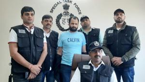 Dreaded gangster Raju Basodi was held at IGI Airport late Friday night(Sourced) Dreaded gangster Raju Basodi was held at IGI Airport late Friday night(Sourced)