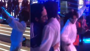 Ranveer Singh and Ayushmann Khurrana gave the onlookers a piece of their impromptu Bhangra performance in Assam. Ranveer Singh and Ayushmann Khurrana gave the onlookers a piece of their impromptu Bhangra performance in Assam.