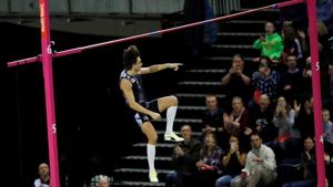 Sweden's Armand Duplantis in action during the Pole Vault Men's Final.(Action Images via Reuters) Sweden's Armand Duplantis in action during the Pole Vault Men's Final.(Action Images via Reuters)