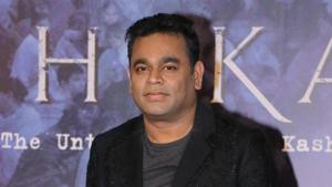 Maestro AR Rahman at the launch of the film Shikara.(IANS) Maestro AR Rahman at the launch of the film Shikara.(IANS)