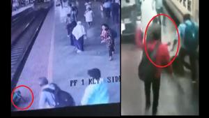 The rescue incidents took place at Bhubaneswar and Mumbai.(Twitter/@ANI) The rescue incidents took place at Bhubaneswar and Mumbai.(Twitter/@ANI)
