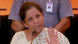 Union Finance Minister Nirmala Sitharaman addresses a press conference on Budget 2020, in Hyderabad on Sunday, Feb 16, 2020.(ANI) Union Finance Minister Nirmala Sitharaman addresses a press conference on Budget 2020, in Hyderabad on Sunday, Feb 16, 2020.(ANI)