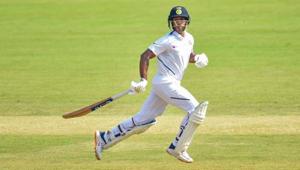 File image of Mayank Agarwal(PTI) File image of Mayank Agarwal(PTI)