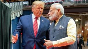 Prime Minister Narendra Modi with US President Donald Trump(ANI photo) Prime Minister Narendra Modi with US President Donald Trump(ANI photo)