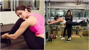 Deepika Padukone with her trainer Yasmin Karachiwala in a new video. Deepika Padukone with her trainer Yasmin Karachiwala in a new video.