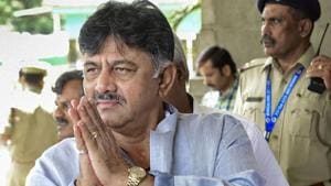In his 2018 poll affidavit, Shivakumar declared assets worth Rs 840 crore, making him one of the richest politicians in the state.(PTI File Photo) In his 2018 poll affidavit, Shivakumar declared assets worth Rs 840 crore, making him one of the richest politicians in the state.(PTI File Photo)