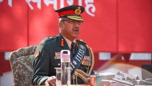 General Officer Commanding-in-Chief of Western Command, Lt Gen RP Singh interacting with media persons during Western Command’s Investiture Ceremony in Dehradun on Tuesday, Feb 18, 2020.(HT Photo)