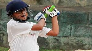 Samit Dravid in action.(Twitter) Samit Dravid in action.(Twitter)