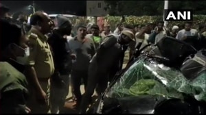 According to police, the deceased man, a hotelier, was sitting next to the driver.(ANI / Twitter) According to police, the deceased man, a hotelier, was sitting next to the driver.(ANI / Twitter)