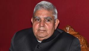 Governor Jagdeep Dhankhar issued a show cause notice to vice chancellor Debkumar Mukhopadhyay of Panchanan Barma University in Cooch Behar for not inviting him to the institution’s annual convocation on February 14.(HT Photo) Governor Jagdeep Dhankhar issued a show cause notice to vice chancellor Debkumar Mukhopadhyay of Panchanan Barma University in Cooch Behar for not inviting him to the institution’s annual convocation on February 14.(HT Photo)
