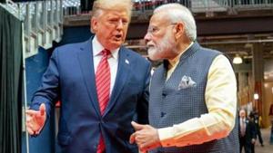 Prime Minister Narendra Modi with US President Donald Trump(ANI photo) Prime Minister Narendra Modi with US President Donald Trump(ANI photo)