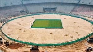 The Sardar Patel Stadium in Motera, Ahmedabad, can seat 110,000 spectators after reconstruction.(AFP File)