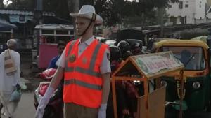 The city police will soon deploy female mannequins dressed as policewomen at places frequented by women. (representational image)(Twitter/@kengeritrfps) The city police will soon deploy female mannequins dressed as policewomen at places frequented by women. (representational image)(Twitter/@kengeritrfps)