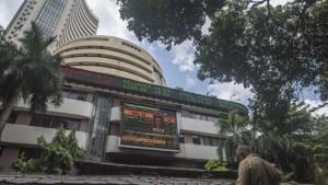 The NSE gauge Nifty too climbed over 123 points to trade above the psychological 12,000 level.(Pratik Chorge/HT Photo) The NSE gauge Nifty too climbed over 123 points to trade above the psychological 12,000 level.(Pratik Chorge/HT Photo)